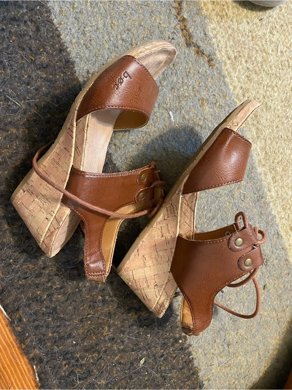 boc brown leather